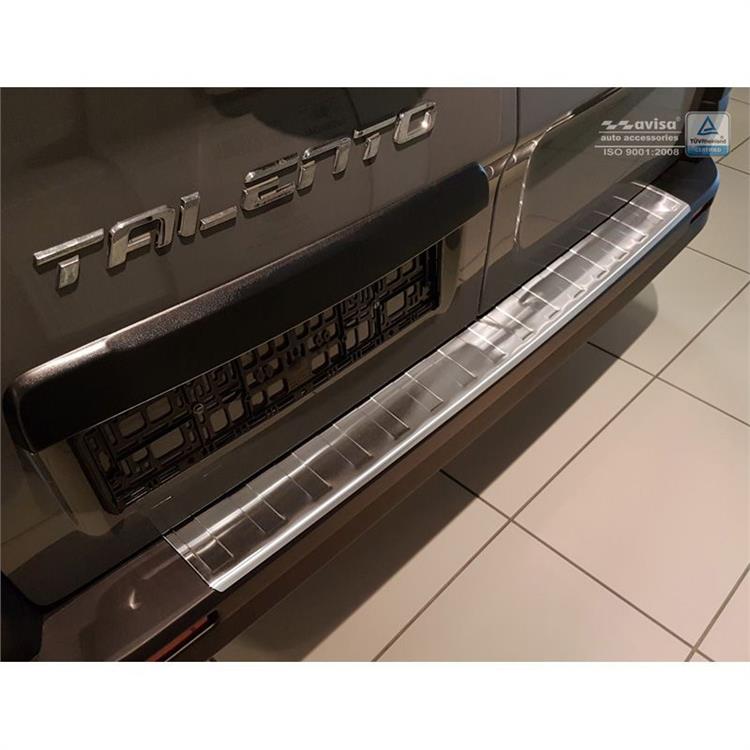 RVS Achterbumperprotector Opel Vivaro & Renault Trafic 2014- / Fiat Talento 2016- 'Ribs' (Lang 118cm)