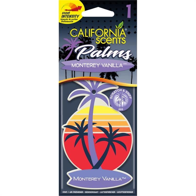 California Scents Palm Tree Air freshener - Monterey Vanilla