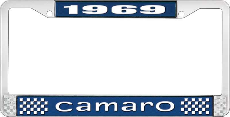 nummerplåtshållare, 1969 CAMARO STYLE 1 blå