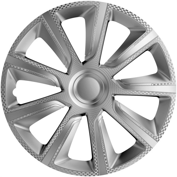 Set J-Tec wheel covers Veron 15-inch silver/carbon-look