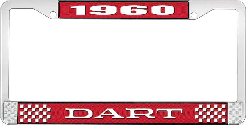 nummerplåtshållare 1960 dart - röd
