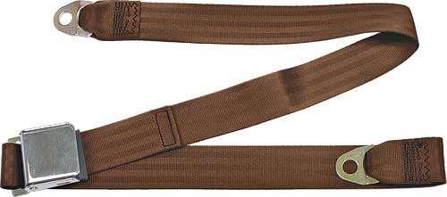 Seat Belt/ Brown/ 60 Long/ Chr