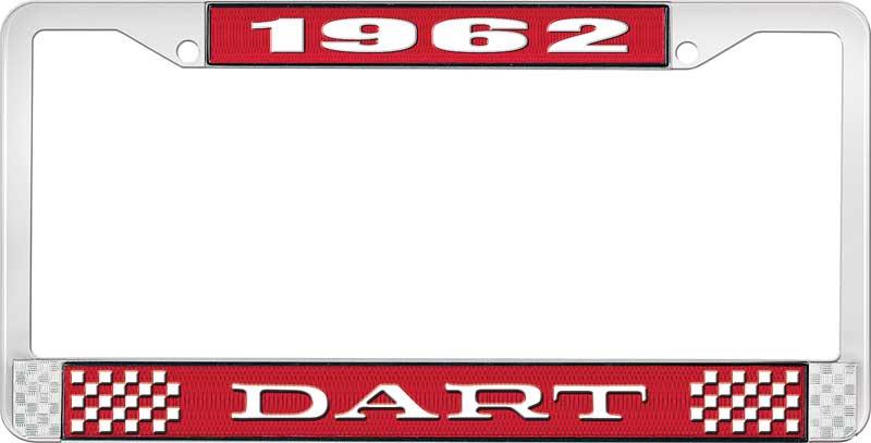 nummerplåtshållare 1962 dart - röd