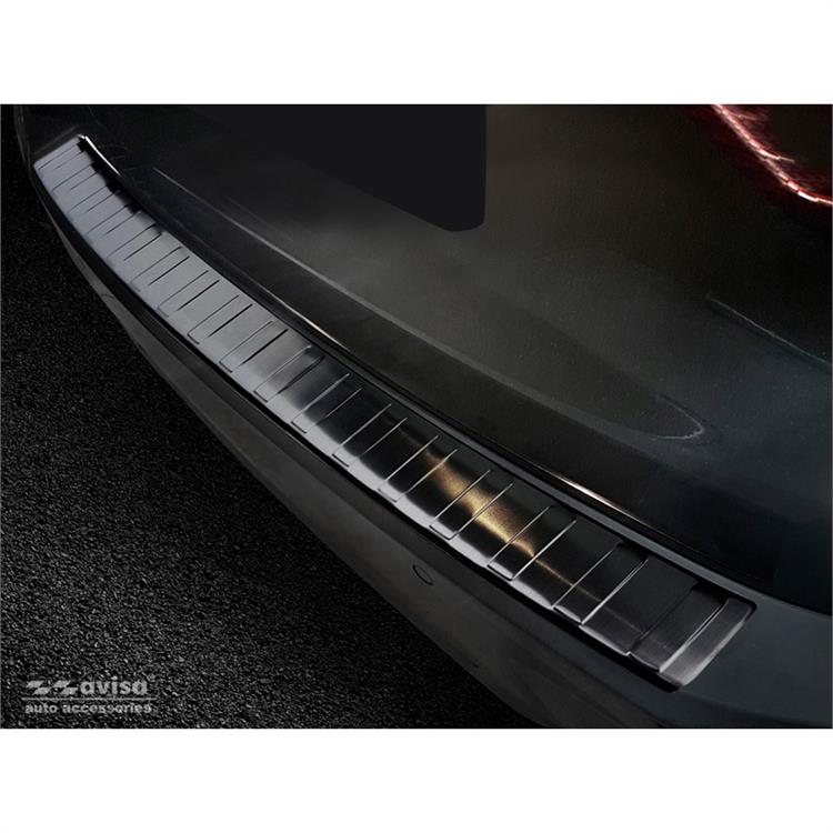 Black Stainless Steel Rear bumper protector suitable for BMW 3-Series G21 Touring M-Package 2018-