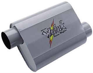 Muffler, Warlock, 2,5" in / 2 x 2,5" out