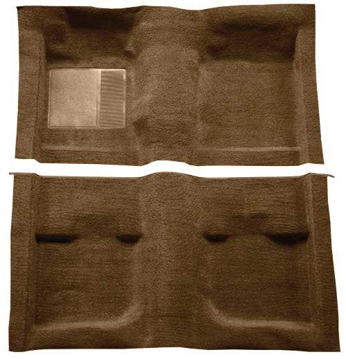 1971-73 Mustang Coupe / Fastback Passenger Area Nylon Loop Carpet with Mass Backing - Ginger