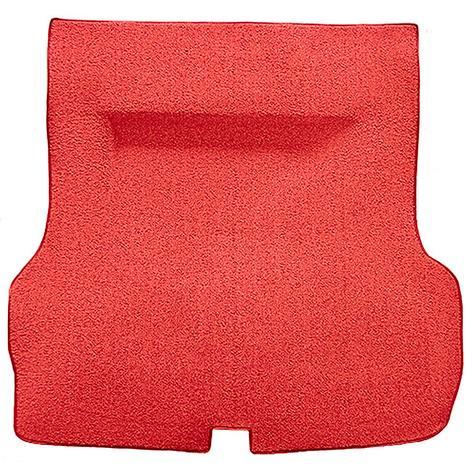 1955-57 Chevrolet Bel Air	 2DR/4DR Hardtop/Sedan	 Molded Trunk Area Carpet w/o Spare Tire Cutout	 Mass Backing	 Cutpile	 Torch Red