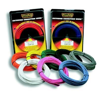 Electrical Wire, Extreme Condition, 14-Gauge, 25 ft. Long, Black with White Stipe