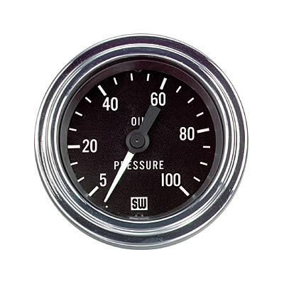 Oil pressure, 52.4mm, 5-100 psi, mechanical