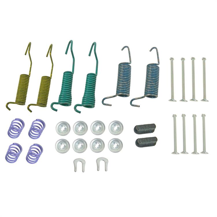 brake hardware kit, drum brakes, rear