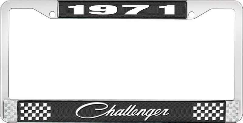 nummerplåtshållare 1971 challenger - svart