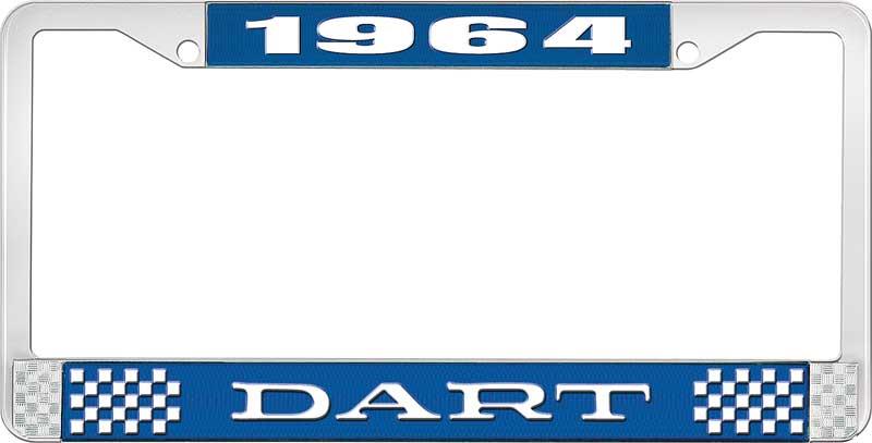 nummerplåtshållare 1964 dart - blå