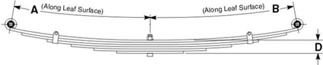 1951 - 1960 Oldsmobile rear leaf spring, 5 leaf