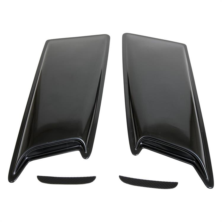 Hood Scoops, Eclipse, Dual, Large-style, ABS Plastic
