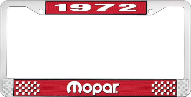 1972 MOPAR LICENSE PLATE FRAME - RED