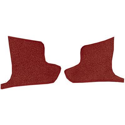 1963-67 Chevrolet Corvette	 Kick Panel Carpet Inserts	 Loop	 Red