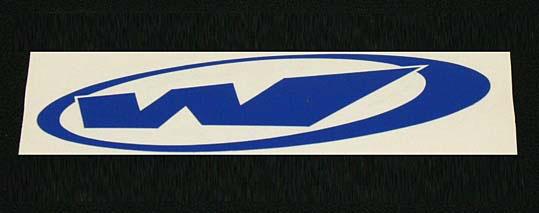Sticker Wings West "w" Large 127x28cm Blue