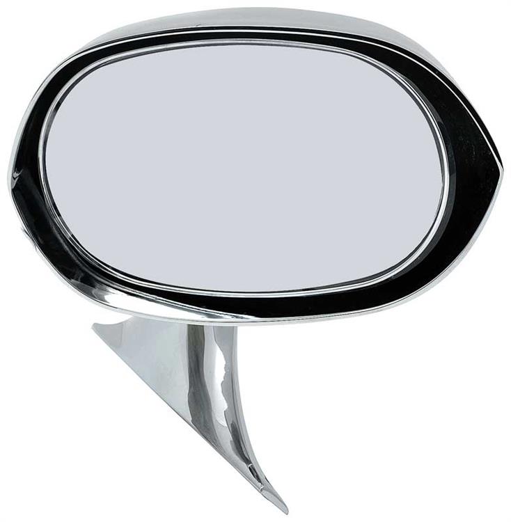 1973-74 Mopar B-Body Outer Door Mirror; RH ; Chrome (passenger side)