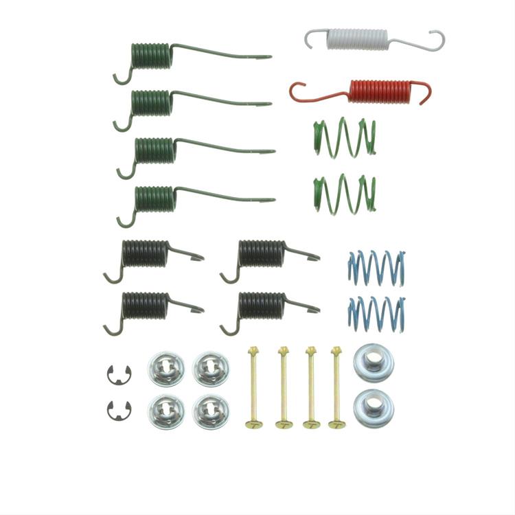 brake hardware kit, drum brakes, rear