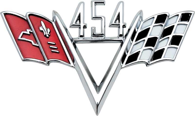 454 V-Flag Fender Emblem