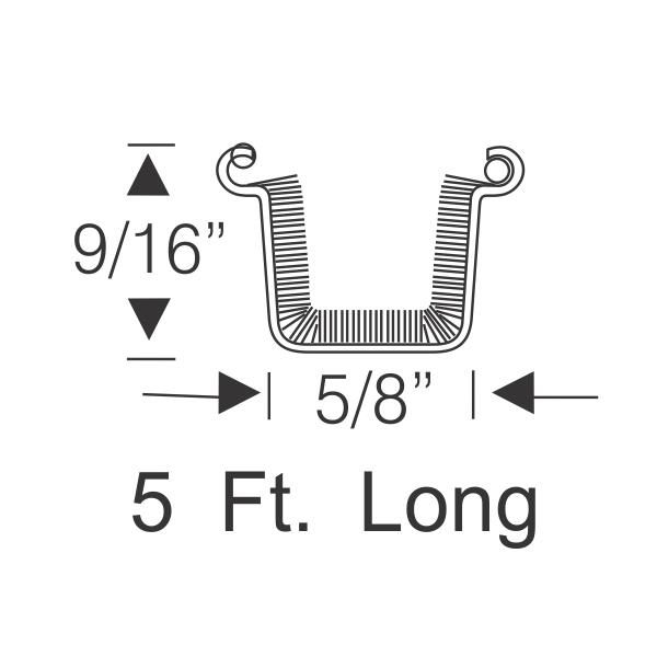 Flexible run channel 5 foot - Dalhems