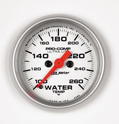 Water temperature, 52.4mm, 100-260 °F, electric