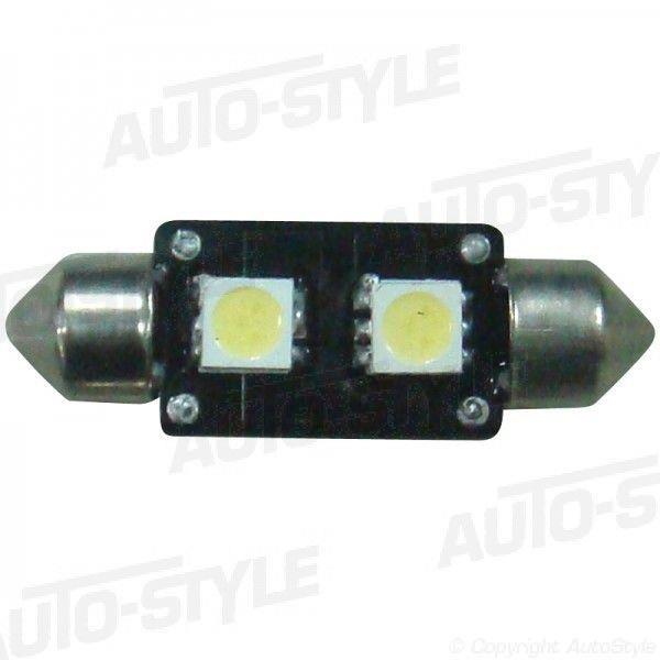 Festoon Lamp 2Q SMD Xenon-Optiek 10x37mm 12V, per stuk, met CAN-bus ondersteuning