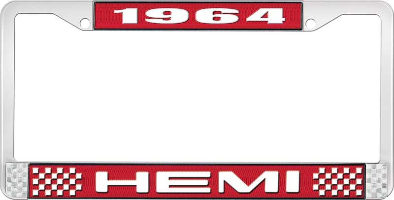 nummerplåtshållare, 1964 HEMI - röd