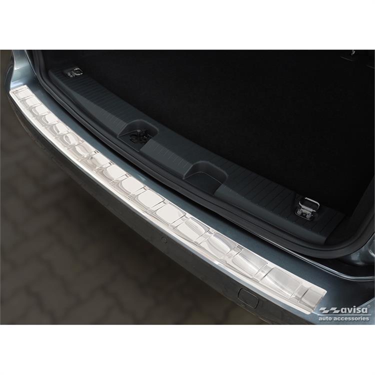 RVS Achterbumperprotector passend voor Volkswagen Caddy V 2020- 'Ribs'