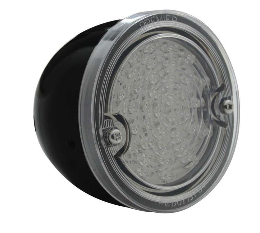 LED Taillight,Clr/Bk,Stp,60-66