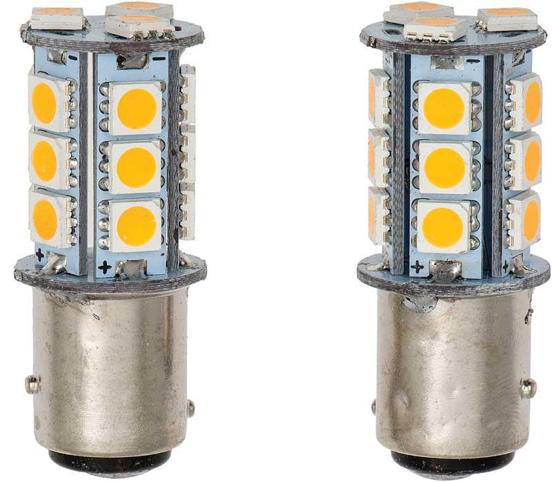 LED-lampa 1157 Series Amber 6000K