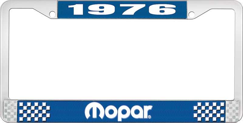 nummerplåtshållare 1976 mopar - blå