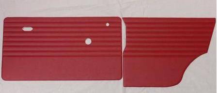 Door and rear side panels Tartan Red Set