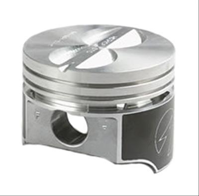 Pistons, Hypereutectic, Flat, 3.766 in. Bore, 5/64 in., 5/64 in., 3/16 in. Ring Grooves, Chevy, Set of 8