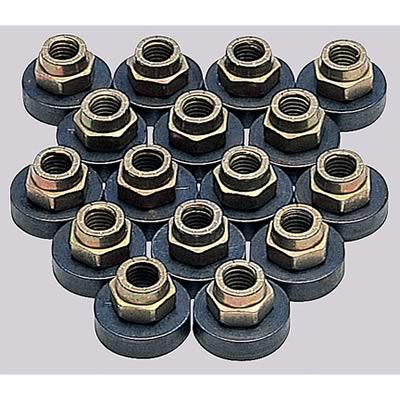 Rocker Arm Nuts, Stamped Steel Rockers, 5/16 in. Ford, Small Block, Non-Adjusting Rockers, Set of 16