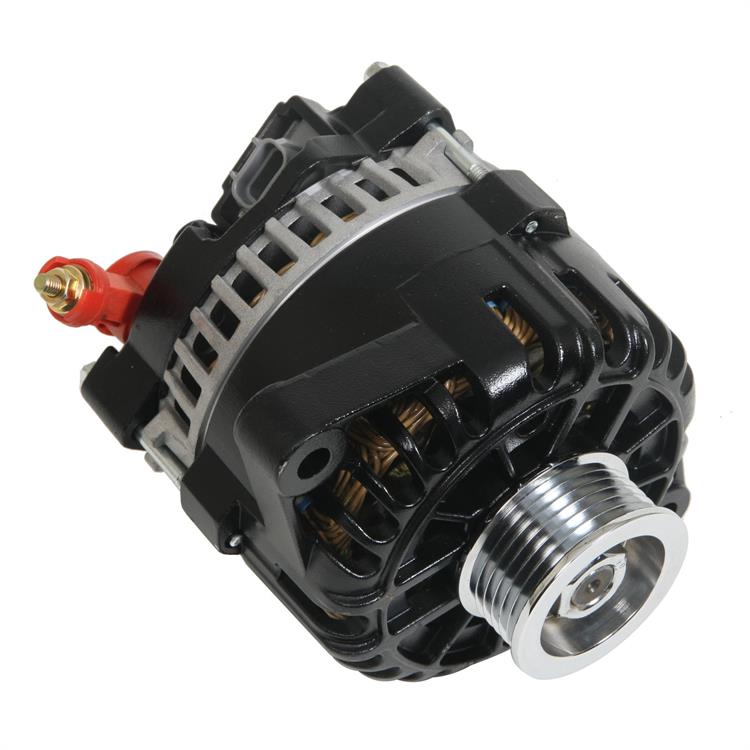 alternator / generator, 110A, 12 volt, Black powdercoated