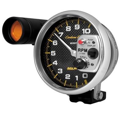 Tachometer 127mm ( 5" ) 0-10.000rpm Carbon Fiber Shiftlight