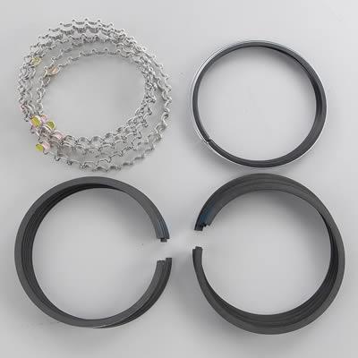 Piston Rings, Moly, 3.910 in. Bore, 5/64 in., 5/64 in., 3/16 in. Thickness, 8-Cylinder, Set