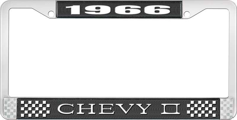 nummerplåtshållare, 1966 CHEVY II svart