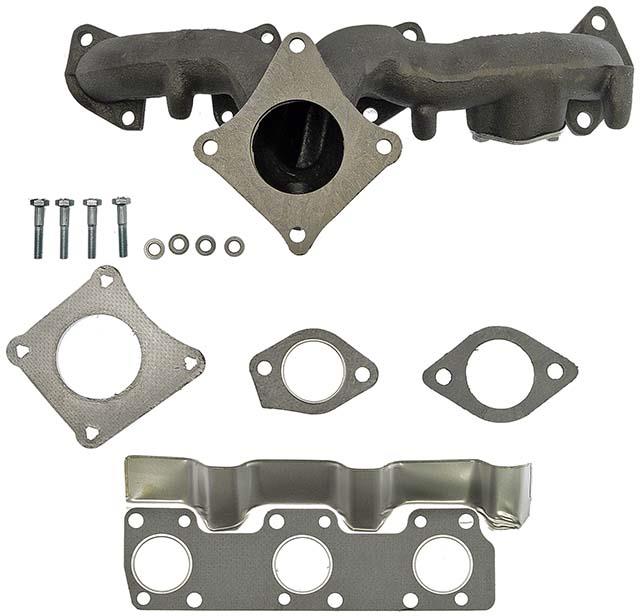 Exhaust Manifold, Rear, Cast Iron, Natural, Chrysler, Dodge, Plymouth, 3.0L, Each