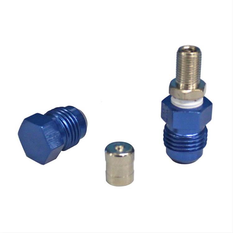 AN Hose Pressure Test Kit, Fitting with Air Valve and Plug, AN6