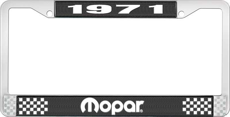 1971 MOPAR LICENSE PLATE FRAME - BLACK