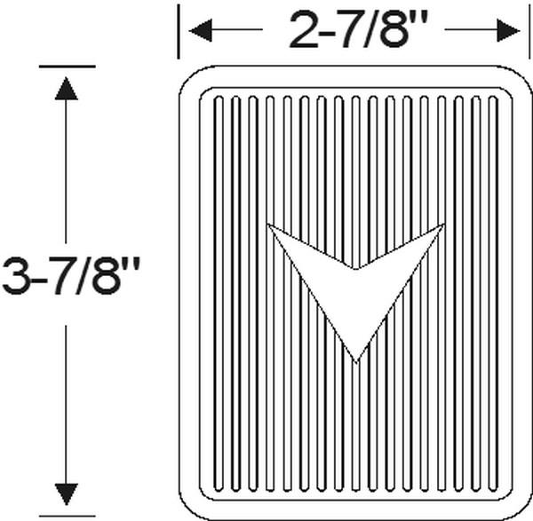 Brake and clutch pedal pad