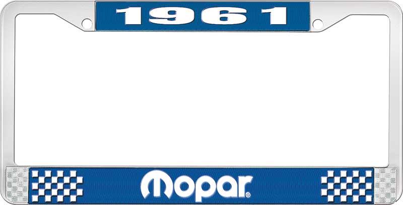 1961 MOPAR LICENSE PLATE FRAME - BLUE