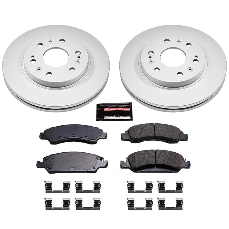 Brake Rotor and Pad Combos, Z17 Evolution Geomet Coated, Solid Surface, Ceramic Pads, Z17, Front