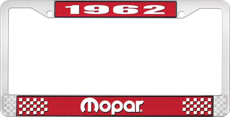 nummerplåtshållare 1962 mopar - röd