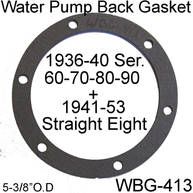 Water Pump Back Plate Gasket