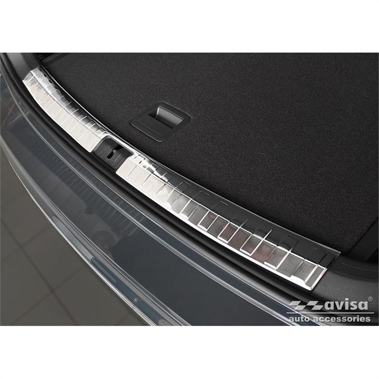 RVS Binnenste Achterbumperprotector passend voor Volkswagen Tiguan 2016-2020 & FL 2020-2024 'Ribs'