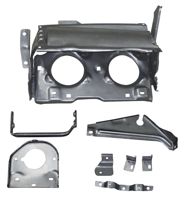 Headlamp, Hideaway, 1968-69 GTO, Assembly left