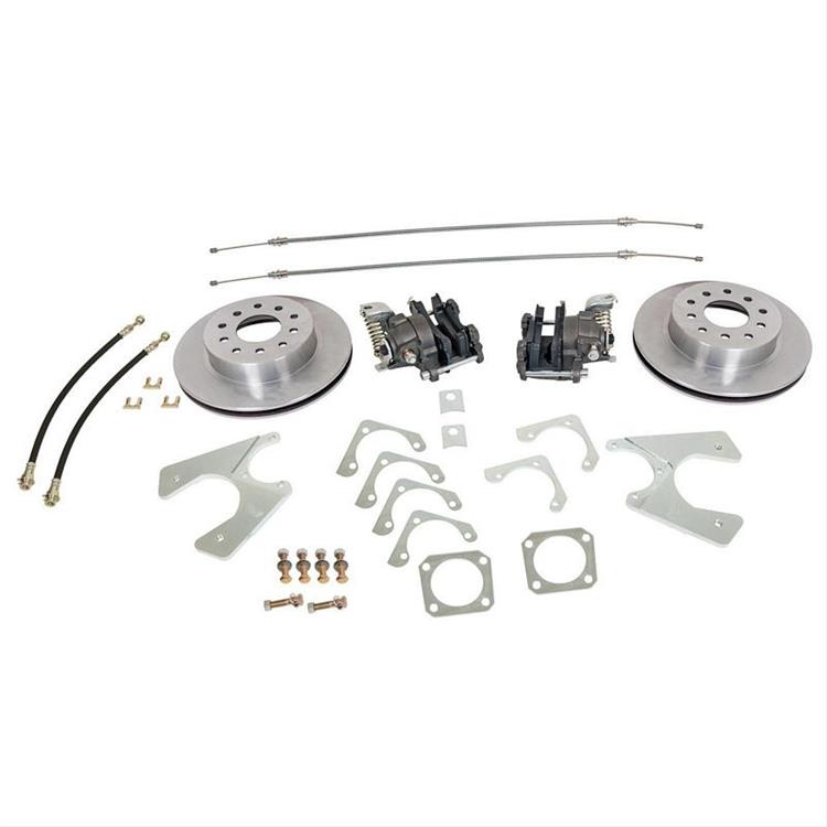 Brake Kit, Drum to Disc Conversion, Solid Vented Rotors, Calipers, Rear 9 inch small bearing